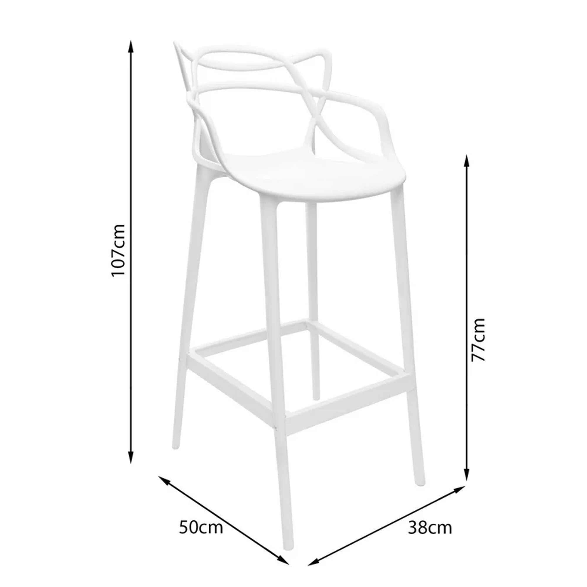 Silla Para Barra Solina Maruplas DE0112129-Blanco - Imagen 4