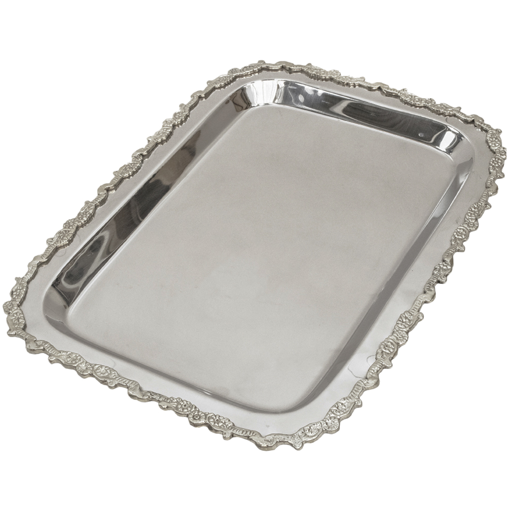 Bandeja 45x31 Cm -Plateado