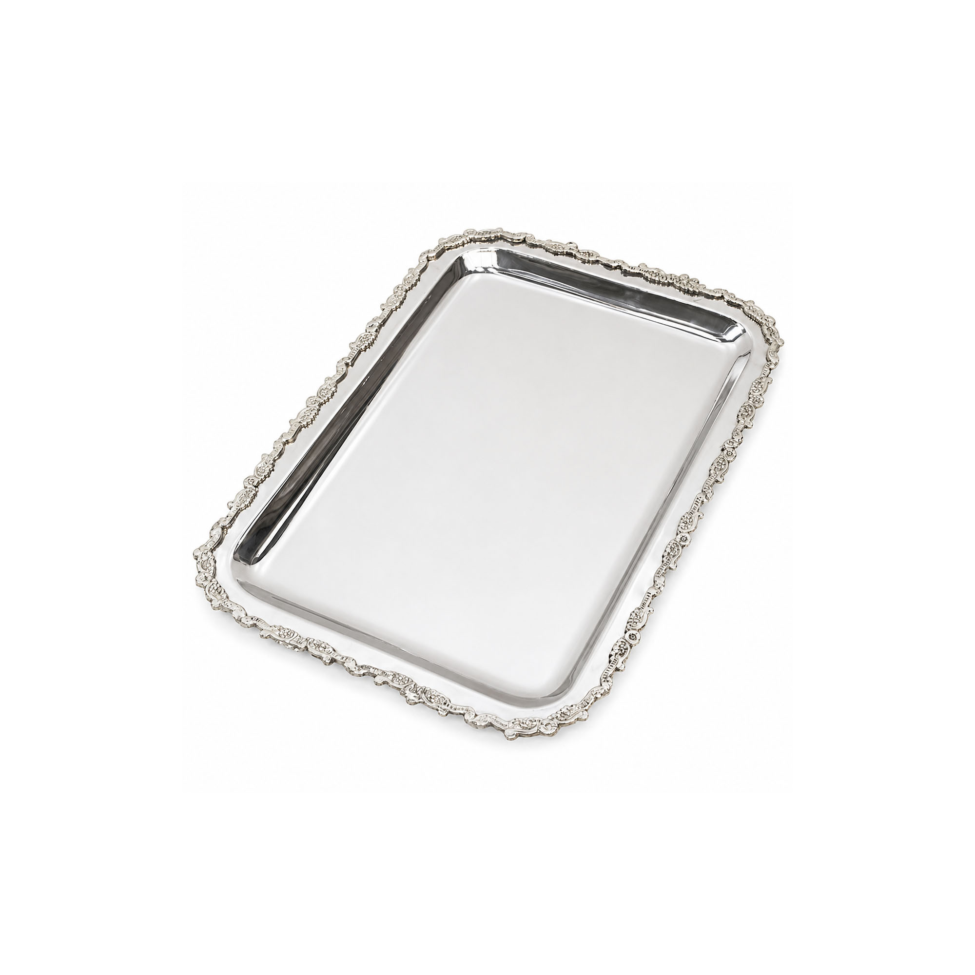 Bandeja Rectangular 45X36Cm Acero Inox -Plateado
