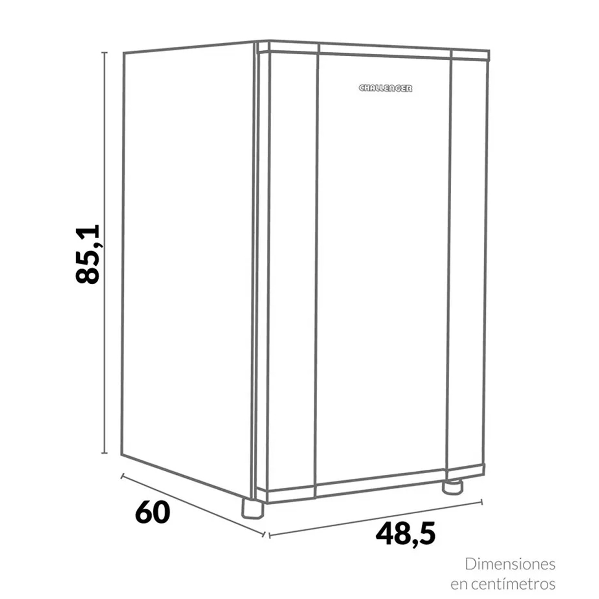 Minibar 121 L CR121 Titanium Challenger -Negro - Imagen 3
