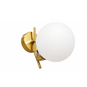 Aplique De Pared 1 Esfera Dixton LA05727-Blanco/Oro
