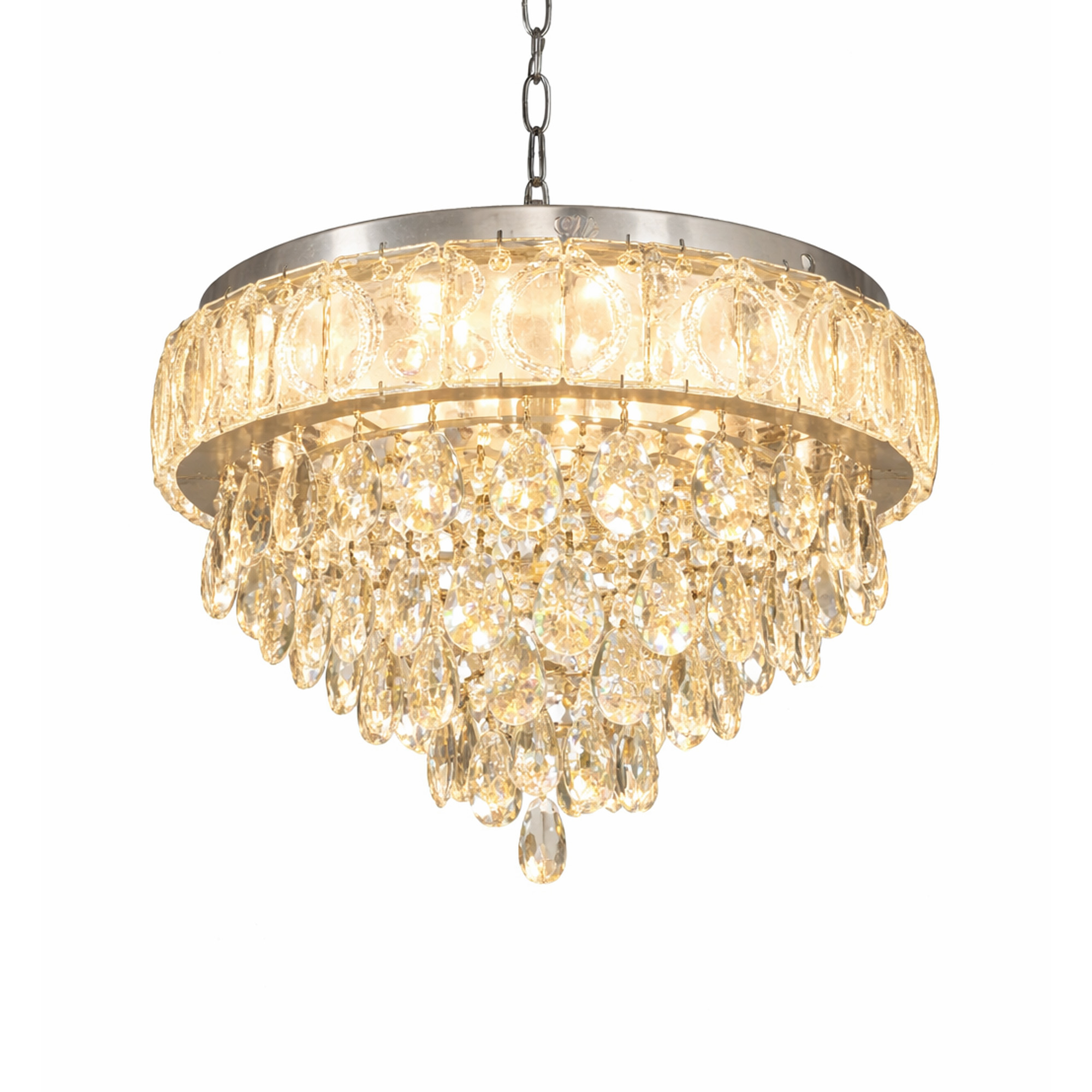 Lámpara Plafón Gotas Cristal 5 Niveles Dixton LT08412-Plata - Imagen 4