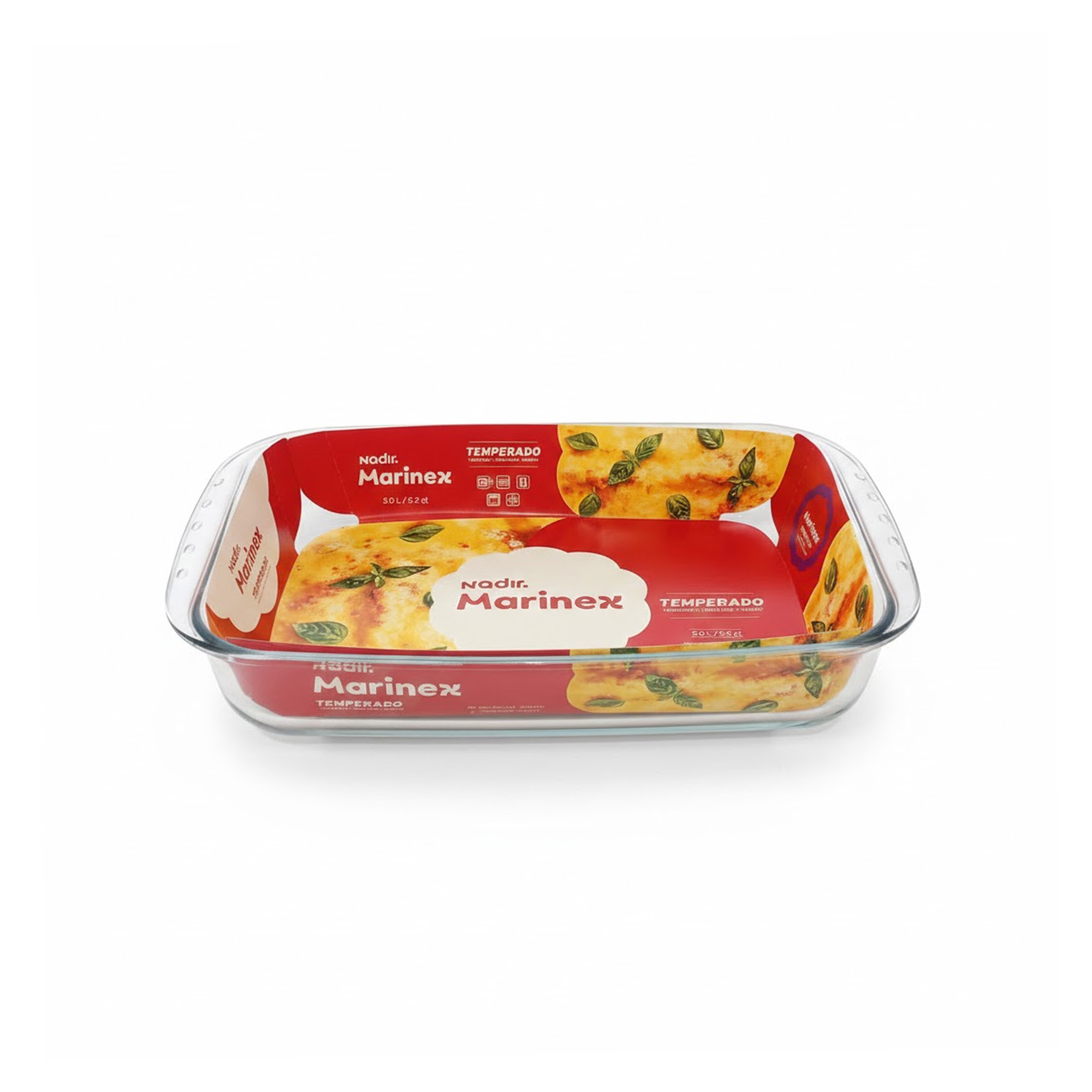 Refractaria De Vidrio Rectangular 5 L Para Horno Marinex