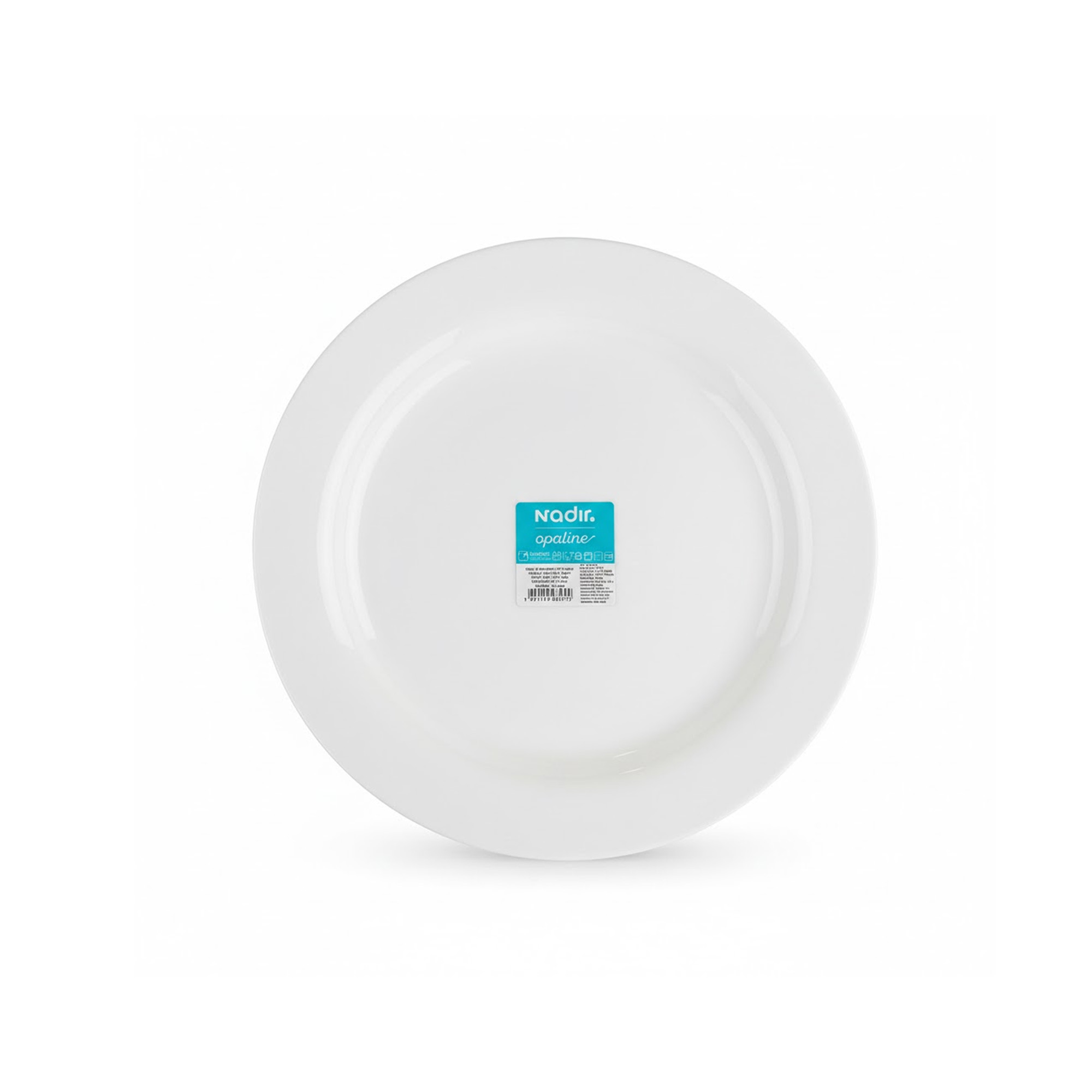 Plato Seco Redondo 31CM Opaline Nadir - Blanco
