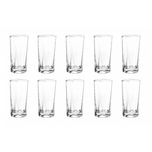 Set x 10 Vasos Mozart 353ml Cristar 0096CL10PR-Transparente
