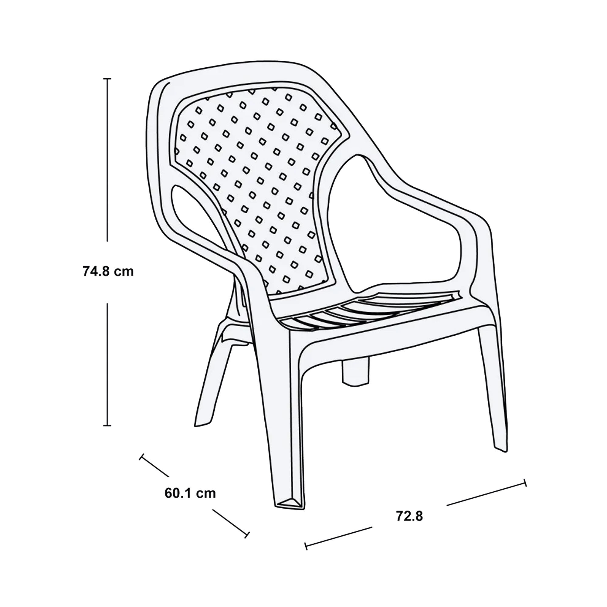 Silla Playera Rimax 3370 -Blanco - Imagen 4