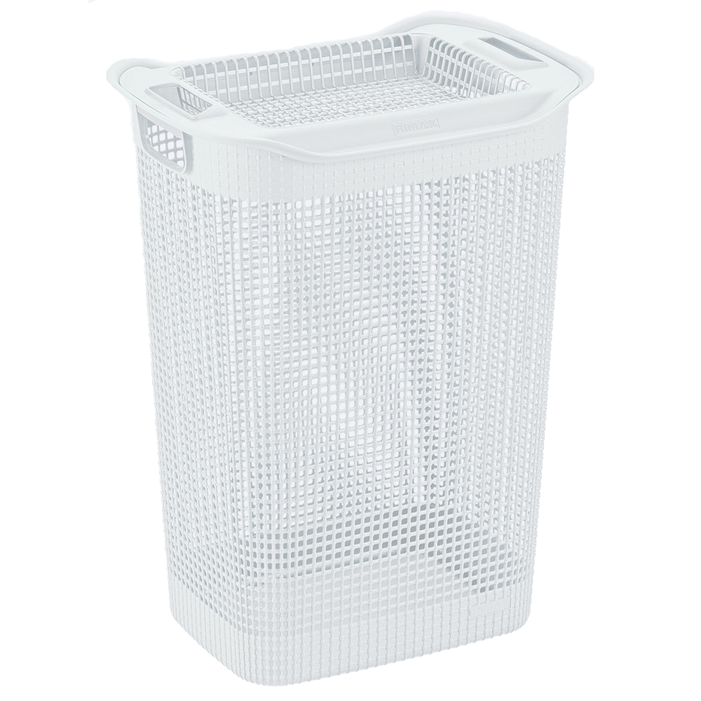 Cesta Para Ropa Plástica Linum 51 Litros Rimax -Blanco