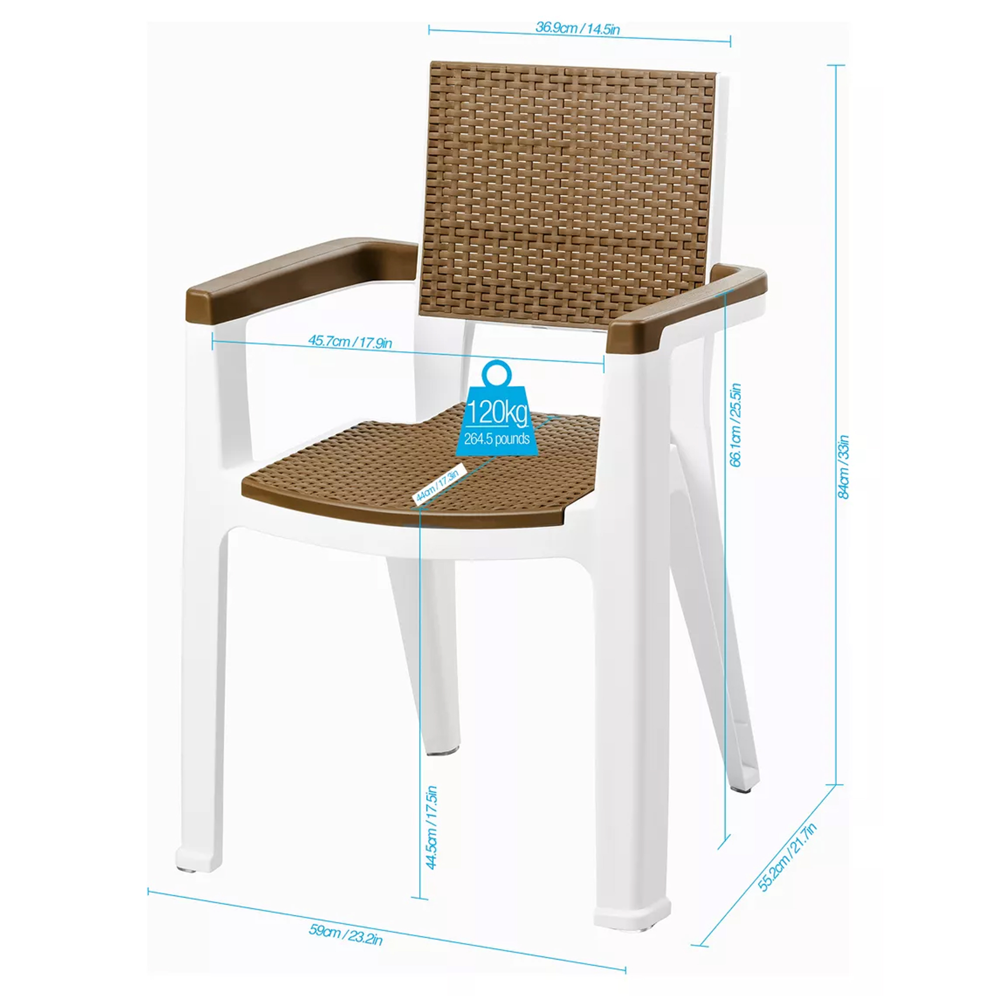 Silla Ferrara MQ 509 -Caramelo - Imagen 3
