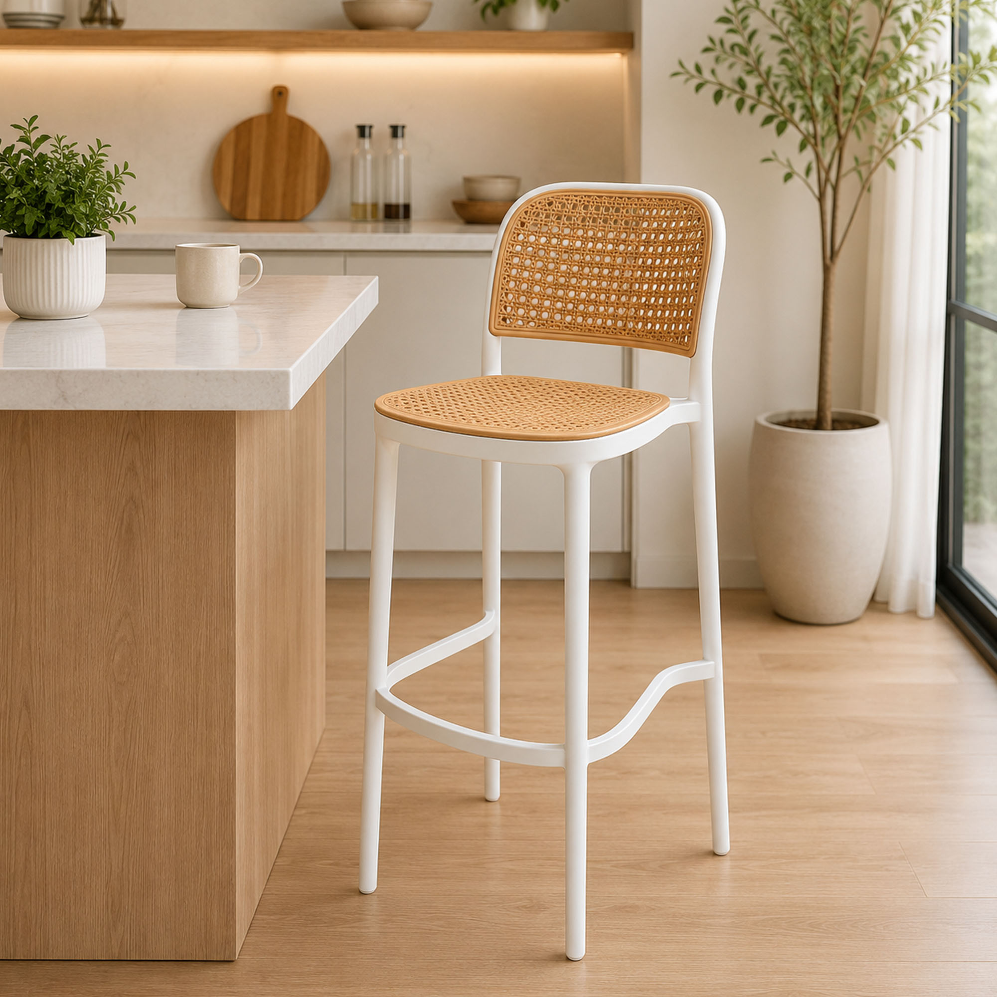 Silla Para Barra Amis AMIS BARRA BLANCA Or Desing-Blanco - Imagen 2
