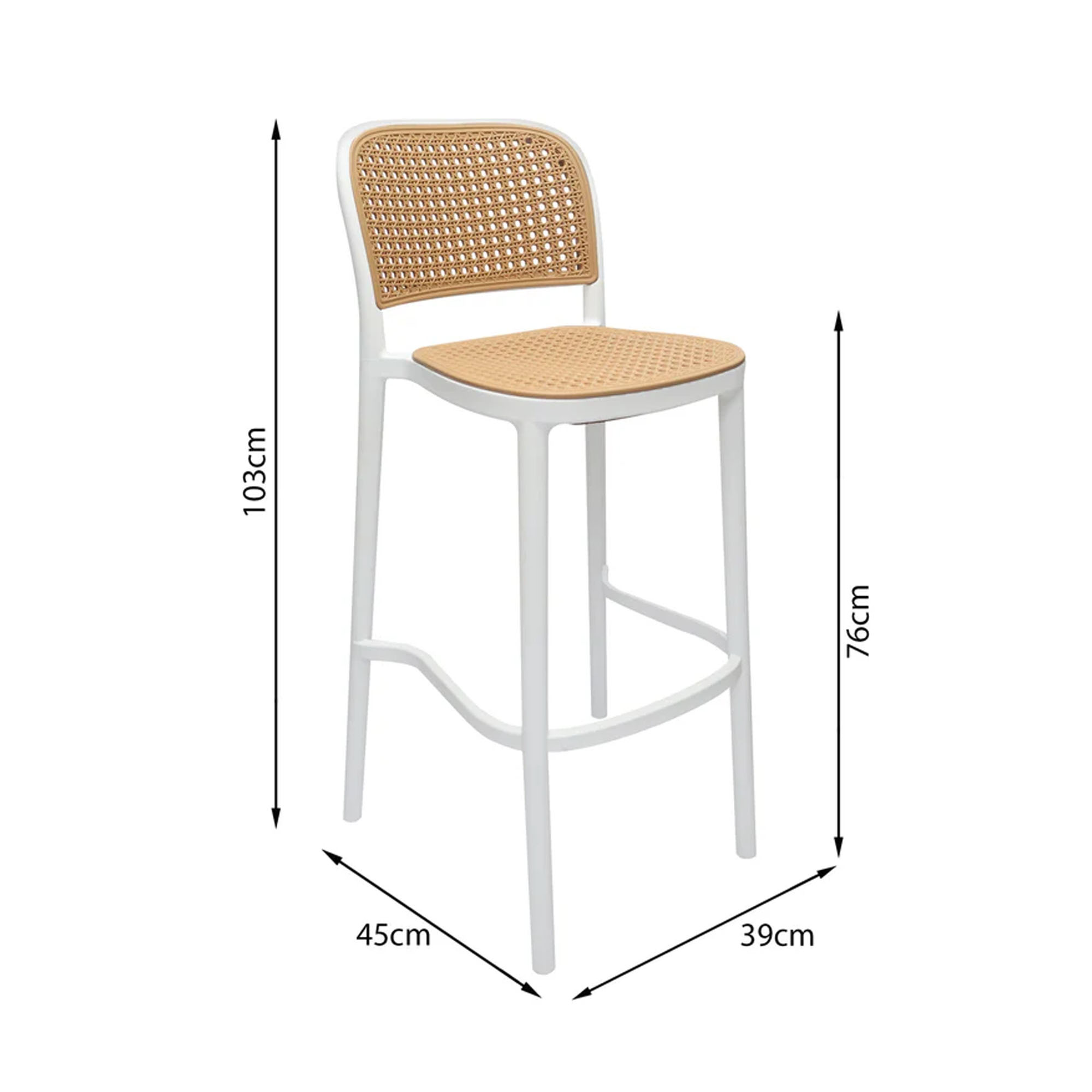 Silla Para Barra Amis AMIS BARRA BLANCA Or Desing-Blanco - Imagen 5