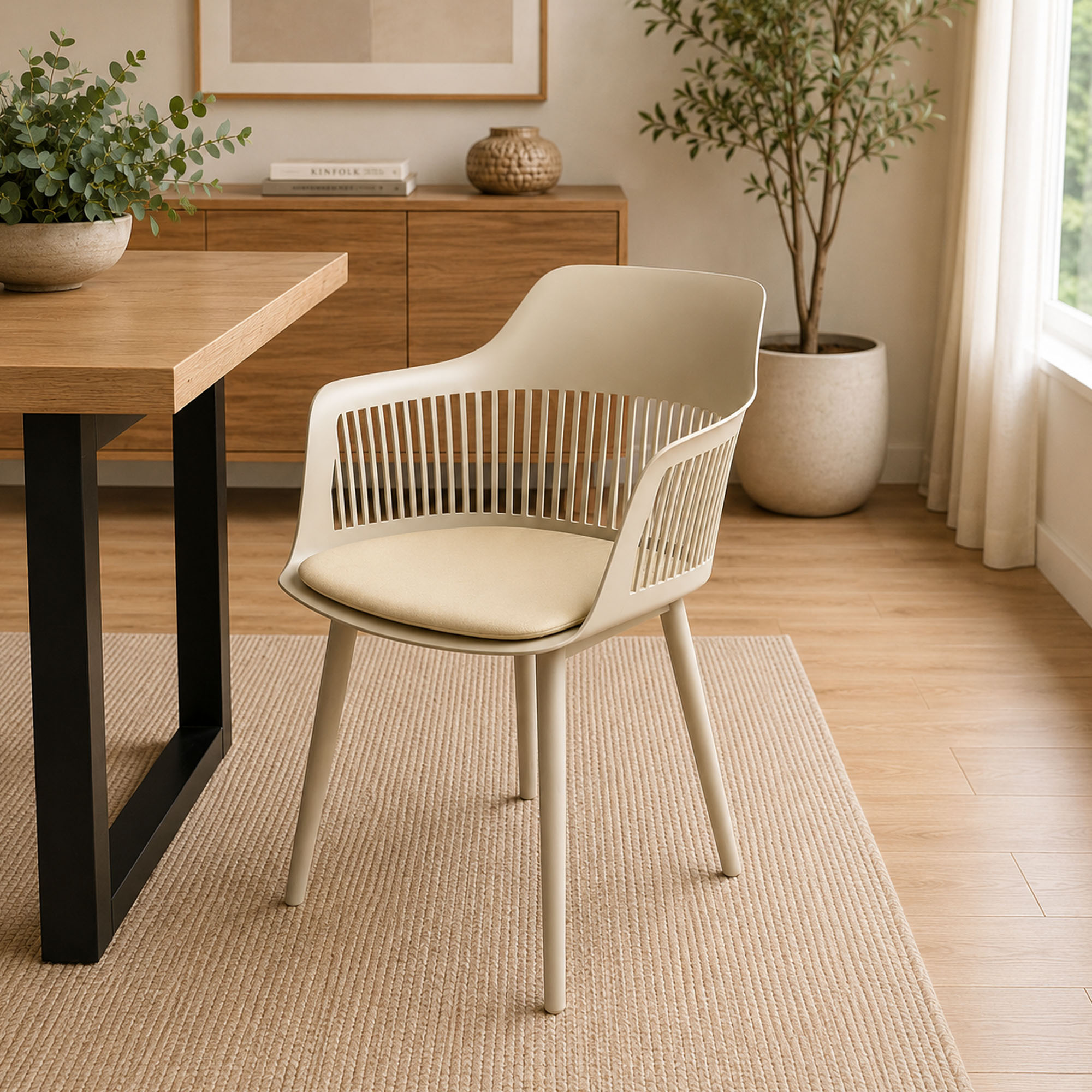 Silla Comedor Moderna Mena Or Desing-Beige - Imagen 2