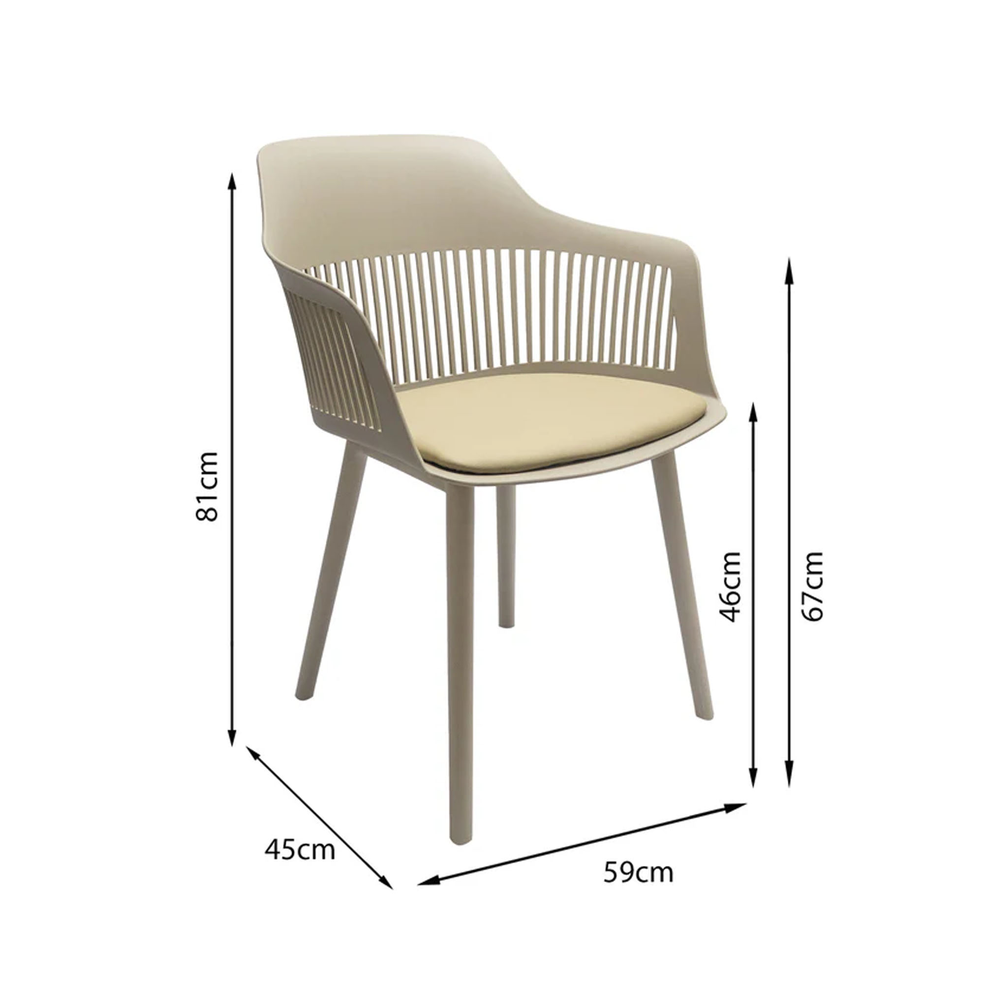 Silla Comedor Moderna Mena Or Desing-Beige - Imagen 5