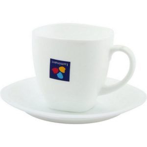 Pocillo Con Plato 7 1/4 Onzas Carine -Blanco