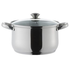 Olla Acero Inox  24Cm/5.5L Ilko 1123679 -Plateado