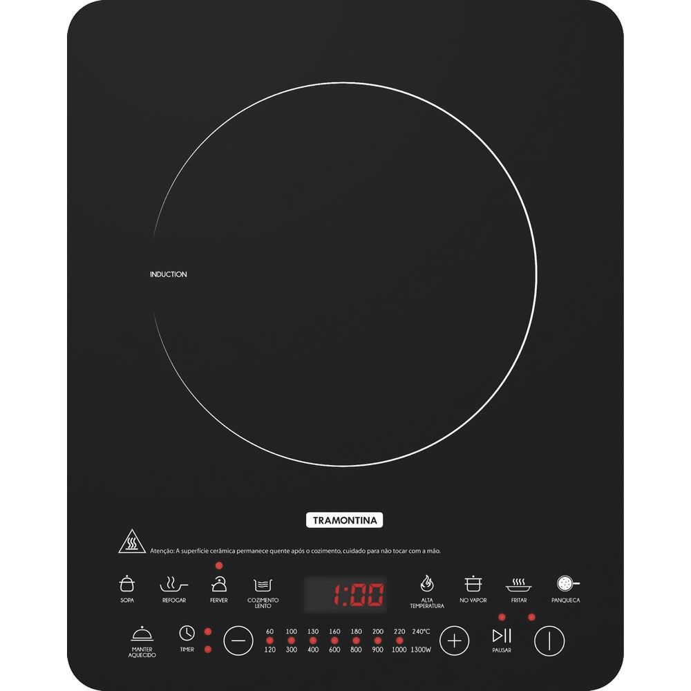 Fogón Por Inducción Portatil -Negro - Decoriente
