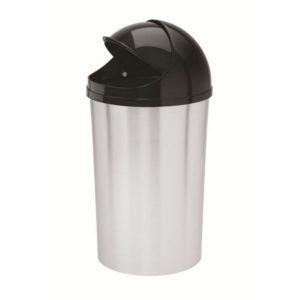 Papelera Tapa Móvil 5L Rimax 6926 -Plateado