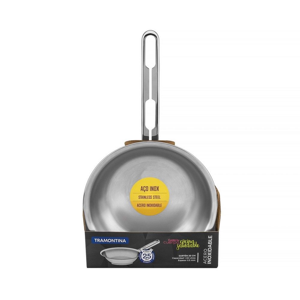 Sartén 20 Cm Allegra Acero Inox - Imagen 3