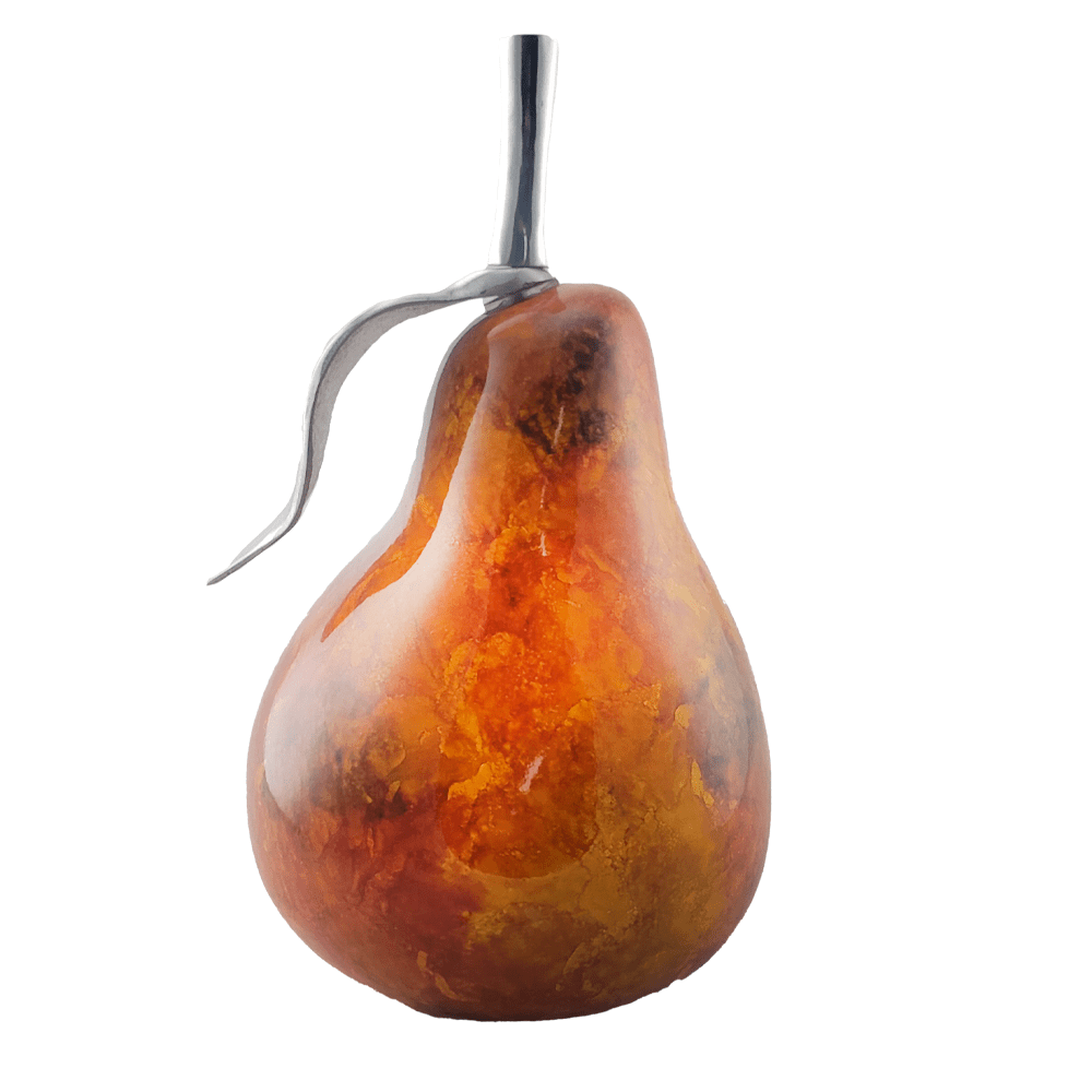 Escultura Pera 33Cm -Naranja