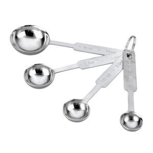 Cuchara Medidora x4 Unidades Acero Inox