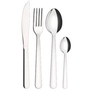 Juego De Cubiertos Malibu 24 Pzas Acero Inox