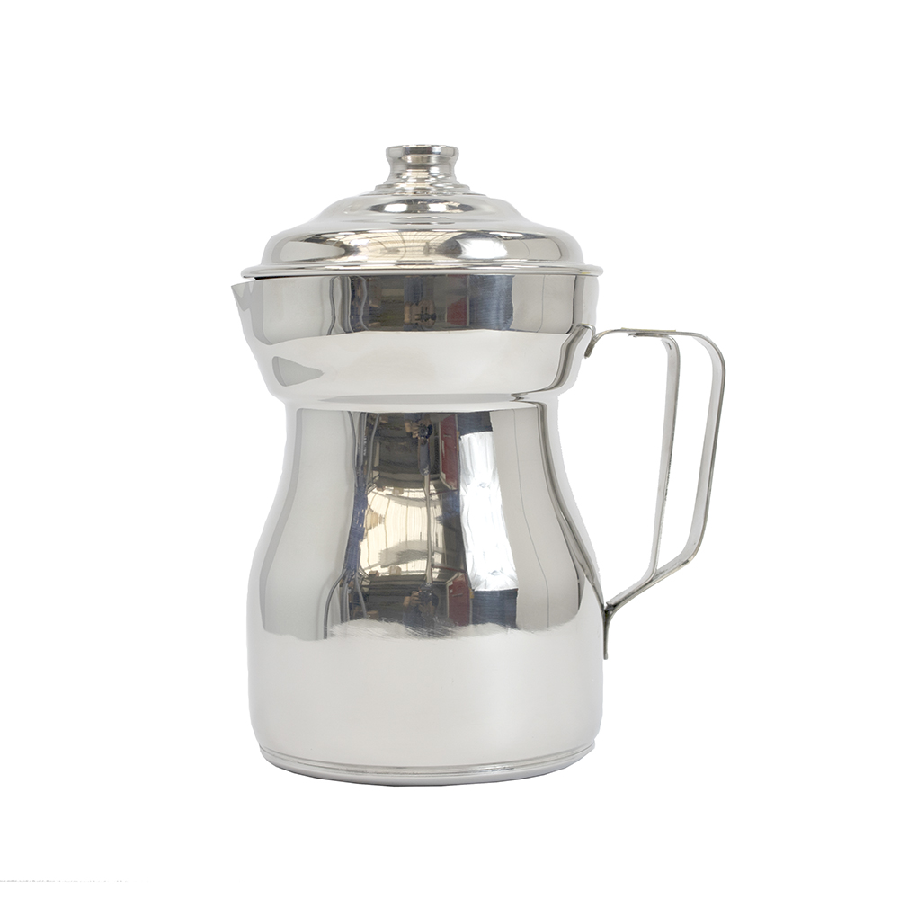 Chocolatera 12 Cm Acero Inox Con Tapa -Plateado